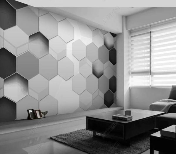 wallpapers 3d murals wallpaper for living room simple polygon three-dimensional black and white modern background wall
wallpapers 3d murals wallpaper for living room simple polygon three-dimensional black and white modern background wall