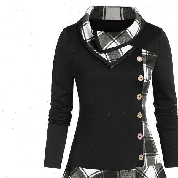 spring fall 2021 new plaid patchwork shirts women plus size 5xl button printed tunic large size gothic blouse ladies vintage 8, White
spring fall 2021 new plaid patchwork shirts women plus size 5xl button printed tunic large size gothic blouse ladies vintage 8, White