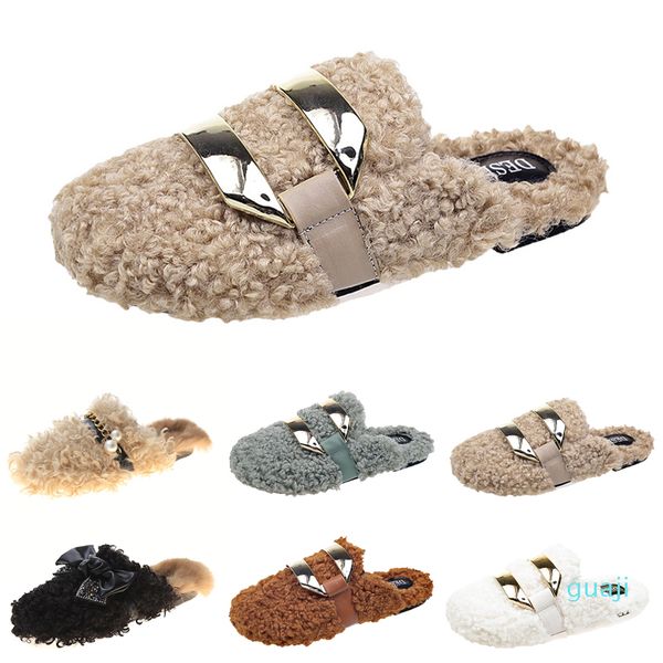 autumn winter womens slippers metal chain all inclusive wool slipper for women outer wear plus big szie muller half drag shoes, Black
autumn winter womens slippers metal chain all inclusive wool slipper for women outer wear plus big szie muller half drag shoes, Black