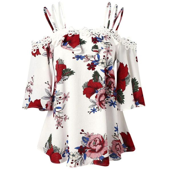 plus size 5xl womens and blouses 2021 elegant print cold shoulder lace shirts tunic ladies womens clothing, White
plus size 5xl womens and blouses 2021 elegant print cold shoulder lace shirts tunic ladies womens clothing, White