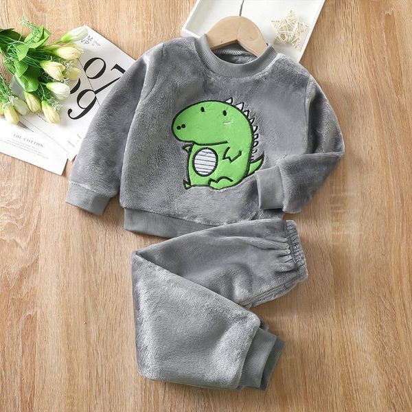 clothing sets winter baby's children's flannel boys girls baby cartoon set trousers home service clothes, White
clothing sets winter baby's children's flannel boys girls baby cartoon set trousers home service clothes, White