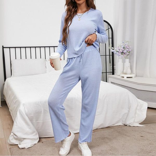 women's two piece pants two-piece home service suit 2021 autumn solid elastic waist tie trouser suits fashion casual women pant set, White
women's two piece pants two-piece home service suit 2021 autumn solid elastic waist tie trouser suits fashion casual women pant set, White