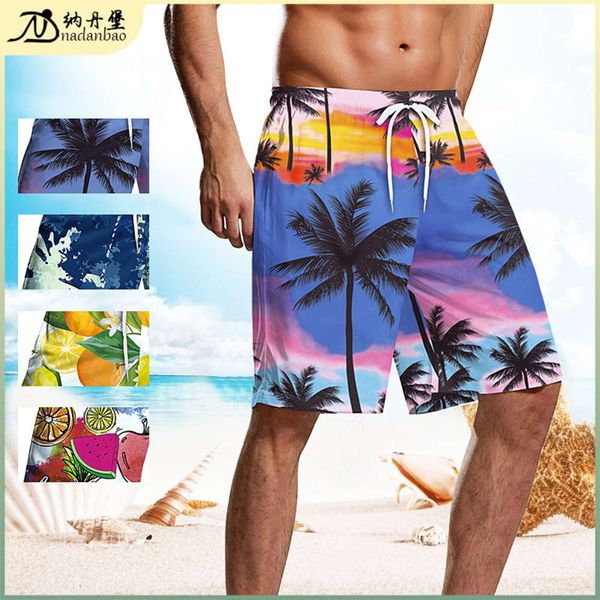men's beach pants 5-inch swimming trunks printed large casual shorts trend, Black;white
men's beach pants 5-inch swimming trunks printed large casual shorts trend, Black;white
