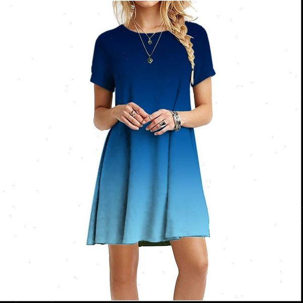 plus size tie dye dress short sleeve summer gradient color print short mini dresses women casual loose dress vestidos de mujer, Black;gray
plus size tie dye dress short sleeve summer gradient color print short mini dresses women casual loose dress vestidos de mujer, Black;gray