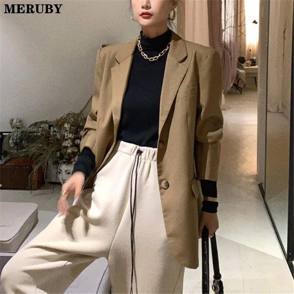 women's suits & blazers stylish chic women suit blazer full sleeve notched collar single breasted jacket korean workwear elegant femal, White;black
women's suits & blazers stylish chic women suit blazer full sleeve notched collar single breasted jacket korean workwear elegant femal, White;black