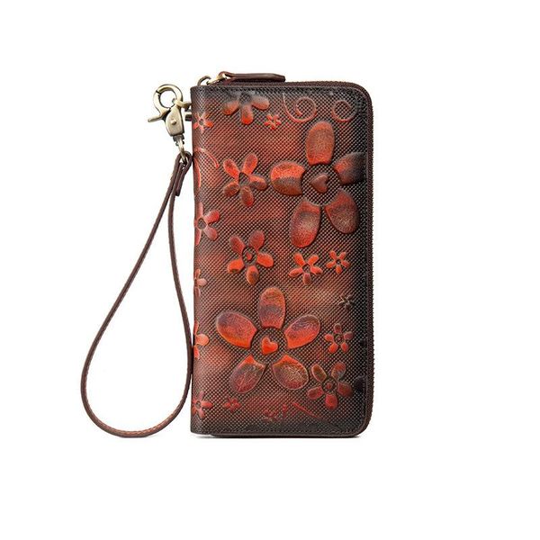 women flowers wallets and purses vintage women long genuine leather wallet female clutch purse female phone bag girls card bags, Red;black
women flowers wallets and purses vintage women long genuine leather wallet female clutch purse female phone bag girls card bags, Red;black