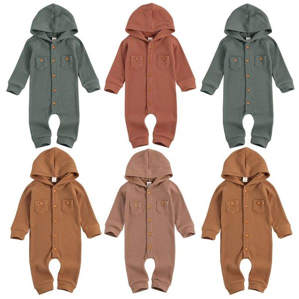 jumpsuits born baby girl boy one-piece waffle pattern rompe solid long sleeve front single breasted hooded two pockets, Blue
jumpsuits born baby girl boy one-piece waffle pattern rompe solid long sleeve front single breasted hooded two pockets, Blue