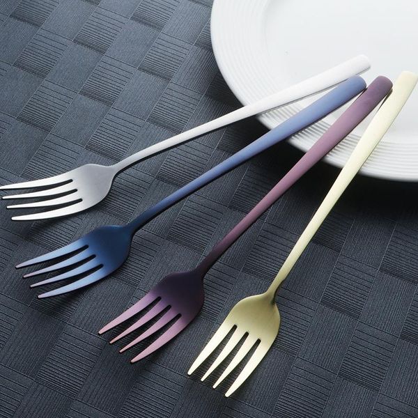 1pc with long handle party stainless steel l dinner fork popular korean colourful dessert fork kitchen supplies
1pc with long handle party stainless steel l dinner fork popular korean colourful dessert fork kitchen supplies