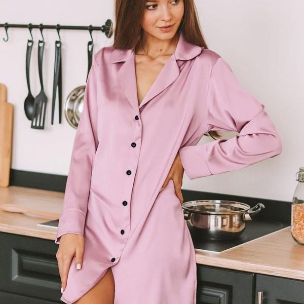 satin fabric night dress women pajama v neck nightgown robe sets spring new solid home wear sleepwear female pajamas dress, Black;red
satin fabric night dress women pajama v neck nightgown robe sets spring new solid home wear sleepwear female pajamas dress, Black;red
