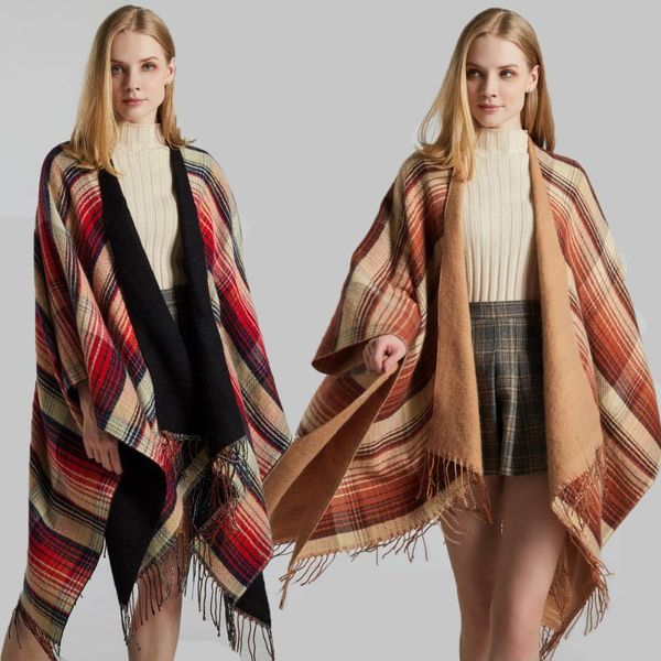scarves scottish classic color women autumn spring plaid shawl cloak imitation cashmere tassel thick warmth split stole pashmina, Blue;gray
scarves scottish classic color women autumn spring plaid shawl cloak imitation cashmere tassel thick warmth split stole pashmina, Blue;gray