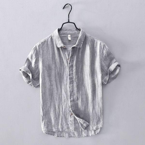 2021 new 100% nova chegada linho manga curta casual masculina marca de moda camisas para homens camisa confortvel slida overhemd 2pbm, White
2021 new 100% nova chegada linho manga curta casual masculina marca de moda camisas para homens camisa confortvel slida overhemd 2pbm, White