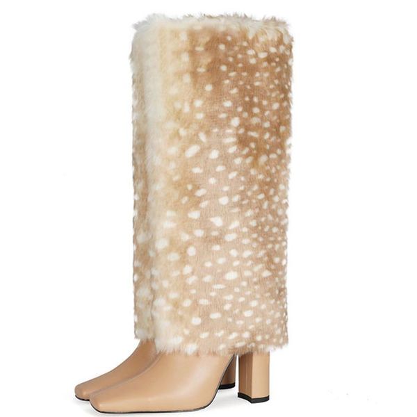 boots western-style fashion women's winter knee-length high square toe thick heel elegant street office party boot, Black
boots western-style fashion women's winter knee-length high square toe thick heel elegant street office party boot, Black