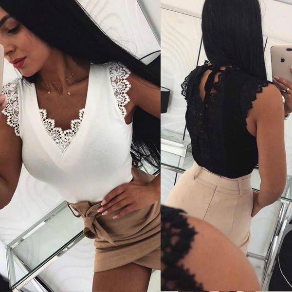 2021 summer lace v neck shirts blouse women sleeveless solid black white vest casual female shirt blouses
2021 summer lace v neck shirts blouse women sleeveless solid black white vest casual female shirt blouses