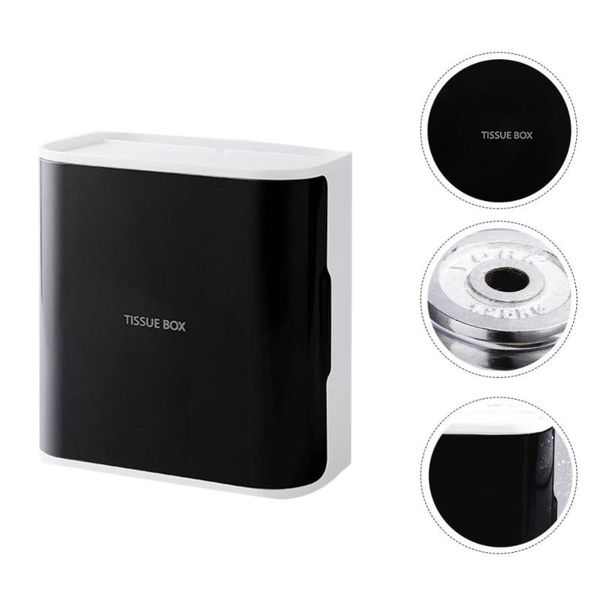 tissue boxes & napkins 1pc box storage phone holder paper container (black)