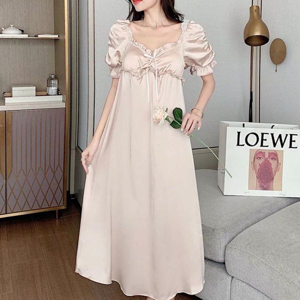 women's sleepwear champagne satin nightgown women silky sleep dress summer short sleeve nightdress full slip home nightwear, Black;red
women's sleepwear champagne satin nightgown women silky sleep dress summer short sleeve nightdress full slip home nightwear, Black;red