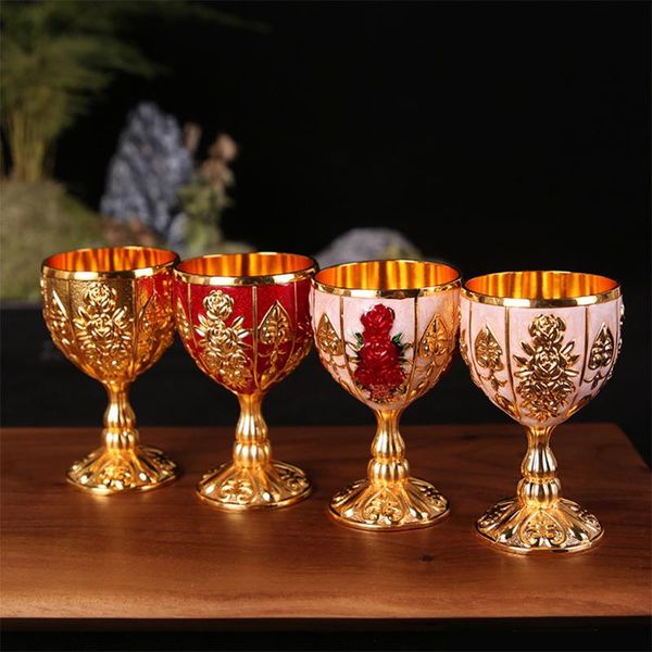 mugs in stock 30ml metal wine glasses retro dinnerware goblet vintage european style spirit vodka champagne for home decor
mugs in stock 30ml metal wine glasses retro dinnerware goblet vintage european style spirit vodka champagne for home decor