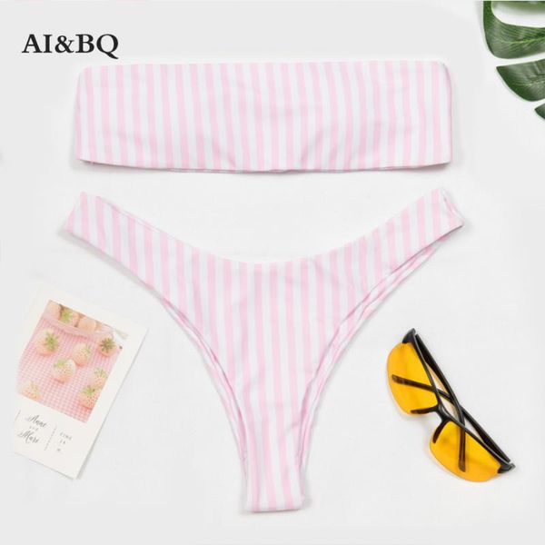 bikinis set ai&bq 2021 swimwear bikini thong zebra stripes strapless strap print split swimsuit for women
bikinis set ai&bq 2021 swimwear bikini thong zebra stripes strapless strap print split swimsuit for women