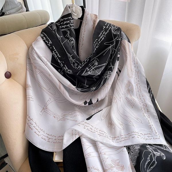 scarves 2021 scarf silk shawl painted painting pashmina lady women neck wrap hijab female summer bandana poncho, Blue;gray
scarves 2021 scarf silk shawl painted painting pashmina lady women neck wrap hijab female summer bandana poncho, Blue;gray