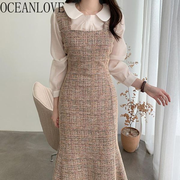 casual dresses oceanlove mermaid winter dress woman tweed bodycon korean vintage vestidos elegant clothing plaid robes hiver high waist 1881, Black;gray
casual dresses oceanlove mermaid winter dress woman tweed bodycon korean vintage vestidos elegant clothing plaid robes hiver high waist 1881, Black;gray