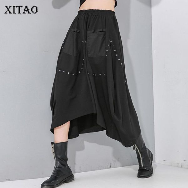 skirts xitao high waist irregular black skirt women clothes 2021 fashion spring elastic match all sequined gcc3349
skirts xitao high waist irregular black skirt women clothes 2021 fashion spring elastic match all sequined gcc3349