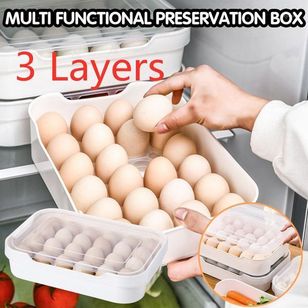 grids eggs storage box multi-purpose space saver container refrigerator household egg drawer bottles & jars
grids eggs storage box multi-purpose space saver container refrigerator household egg drawer bottles & jars