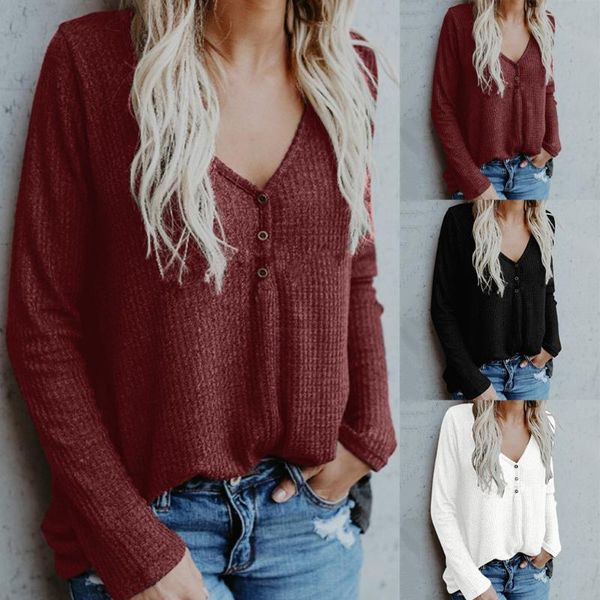 fashion solid knitted blouse shirt loose v-neck casual autumn winter ladies female women long sleeve blusas pullover, White
fashion solid knitted blouse shirt loose v-neck casual autumn winter ladies female women long sleeve blusas pullover, White