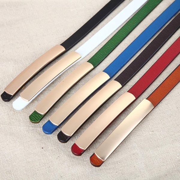 belts thin dress decorative belt female leather alloy smooth buckle two-layer designer, Black;brown
belts thin dress decorative belt female leather alloy smooth buckle two-layer designer, Black;brown
