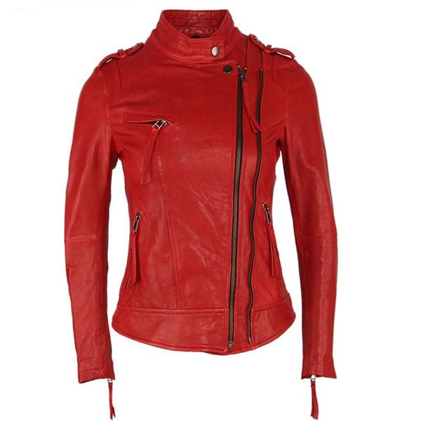 women's leather & faux women jacket tanned sheepskin 3 colors slim fit woman genuine jackets female skin coat autumn spring m262, Black
women's leather & faux women jacket tanned sheepskin 3 colors slim fit woman genuine jackets female skin coat autumn spring m262, Black