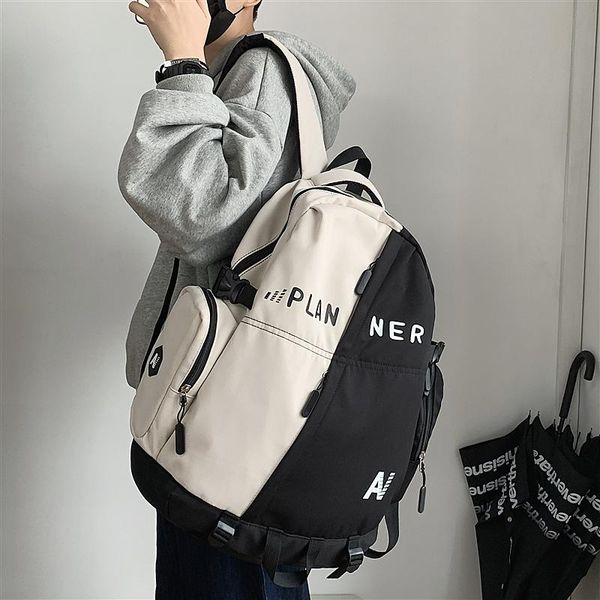 backpack pb4049 men's fashion trend korean version of the wild college student schoolbag female personality campus
backpack pb4049 men's fashion trend korean version of the wild college student schoolbag female personality campus