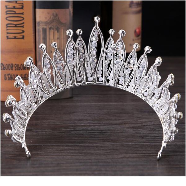 trendy handmade wedding crown headdress baroque silver color rhinestone crystal queen crown headdress bride crown hair jlllya
trendy handmade wedding crown headdress baroque silver color rhinestone crystal queen crown headdress bride crown hair jlllya