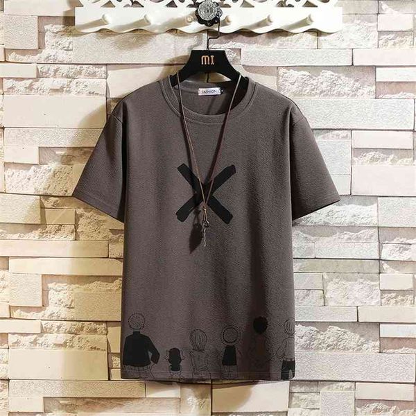 short sleeve t shirt men summer tshirt tees classic brand fashion clothes plus size m-5xl o neck 210707, White;black
short sleeve t shirt men summer tshirt tees classic brand fashion clothes plus size m-5xl o neck 210707, White;black