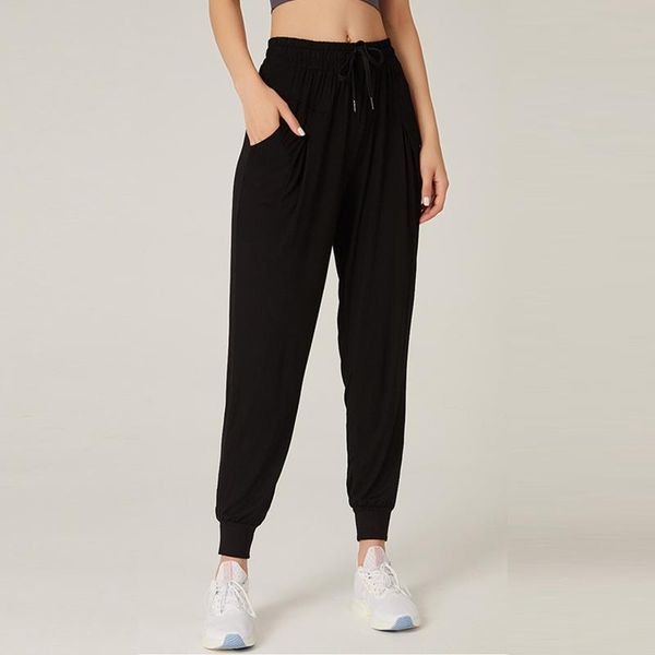 running pants fabric drawstring sports jogging women's quick-drying fitness with two side pockets, Black;blue
running pants fabric drawstring sports jogging women's quick-drying fitness with two side pockets, Black;blue