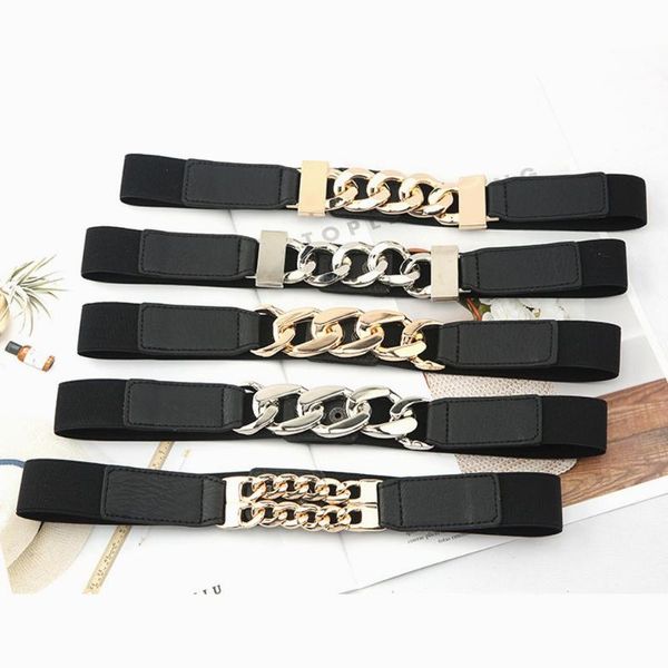 belts ladies elastic coat kettin gold chain belt riem waistband waist stretch cummerbunds, Black;brown
belts ladies elastic coat kettin gold chain belt riem waistband waist stretch cummerbunds, Black;brown