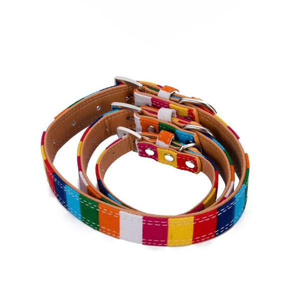 dog collars & leashes adjustable length traction rope colorful rainbow pet canvas and pu leather alloy buckle supplies
dog collars & leashes adjustable length traction rope colorful rainbow pet canvas and pu leather alloy buckle supplies