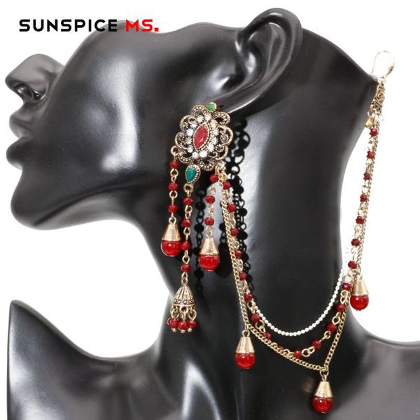 dangle & chandelier sunspicems wedding jewelry tassel earring link headdress for women antique gold color natural stone beads chain a, Silver
dangle & chandelier sunspicems wedding jewelry tassel earring link headdress for women antique gold color natural stone beads chain a, Silver