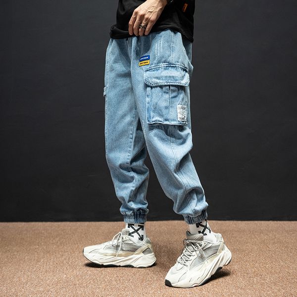 2021 new fashion streetwear light blue denim pants big pocket printed designer hip hop men joggers o1uq
2021 new fashion streetwear light blue denim pants big pocket printed designer hip hop men joggers o1uq