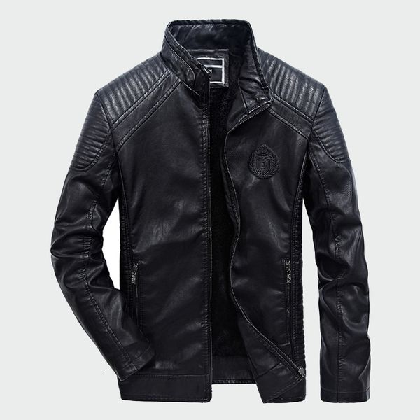 men men's classic winter motorcycle leather pu jacket in addition to velvet goatee outerwear masculine hman, Black
men men's classic winter motorcycle leather pu jacket in addition to velvet goatee outerwear masculine hman, Black