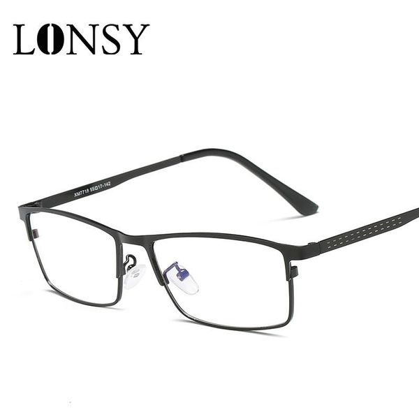 fashion sunglasses frames lonsy design anti blue light optical glasses frame metal rectangular computer eyewear for women men, Black
fashion sunglasses frames lonsy design anti blue light optical glasses frame metal rectangular computer eyewear for women men, Black