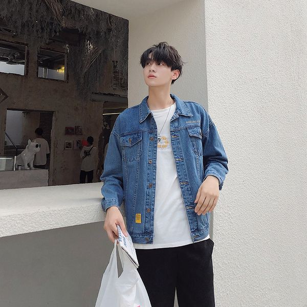 men's jackets homens primavera outono preto denim jaqueta masculina estilo coreano solto cor sólida jovem casual bonito jean u22x, Black;brown
men's jackets homens primavera outono preto denim jaqueta masculina estilo coreano solto cor sólida jovem casual bonito jean u22x, Black;brown