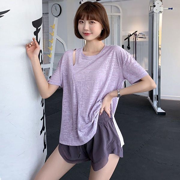 yoga outfit summer thin loose large size running sportswear women fitness breathable quick-drying split short-sleeved t-shirt
yoga outfit summer thin loose large size running sportswear women fitness breathable quick-drying split short-sleeved t-shirt