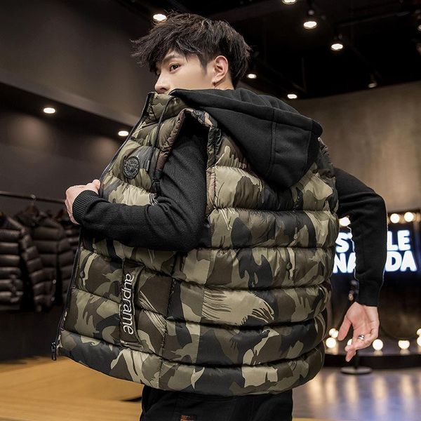 men's vests mens vest jacket men warm sleeveless jackets male winter camouflage casual plus size 7xl veste homme brand clothing y545, Black;white
men's vests mens vest jacket men warm sleeveless jackets male winter camouflage casual plus size 7xl veste homme brand clothing y545, Black;white