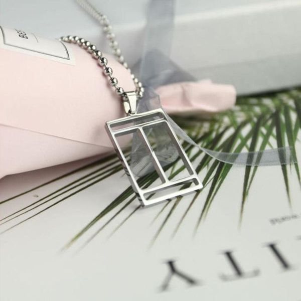 pendant necklaces korean geometric titanium steel fashion couple ring hip-punk hollow personality card gifts for women party jewelry, Silver
pendant necklaces korean geometric titanium steel fashion couple ring hip-punk hollow personality card gifts for women party jewelry, Silver