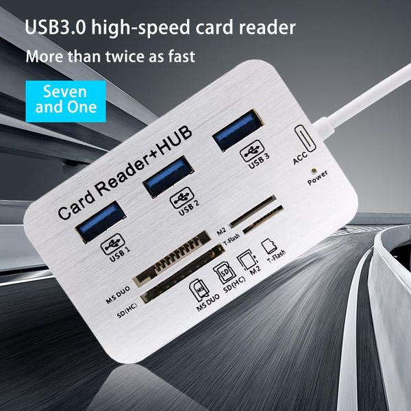 hubs usb 3.0 hub splitter 2.0 tf sd card reader all in one 7 port slot for pc computer accessories
hubs usb 3.0 hub splitter 2.0 tf sd card reader all in one 7 port slot for pc computer accessories