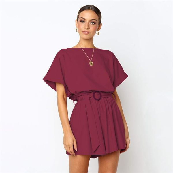 women's jumpsuits & rompers 2021 women summer jumpsuit elegant bodysuit o neck playsuit short sleeve loose ladies overalls, Black;white
women's jumpsuits & rompers 2021 women summer jumpsuit elegant bodysuit o neck playsuit short sleeve loose ladies overalls, Black;white