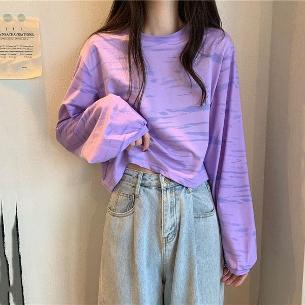 women's t-shirt purple women print fashion long sleeve tshirt spring autumn girl t shirt casual lady clothes loose o-neck xxl, White
women's t-shirt purple women print fashion long sleeve tshirt spring autumn girl t shirt casual lady clothes loose o-neck xxl, White