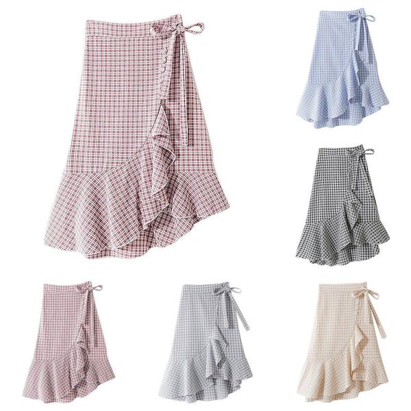 skirts summer women 2021 fashion high waist plaid skirt ladies mid-length asymmetric ruffles drop, Black
skirts summer women 2021 fashion high waist plaid skirt ladies mid-length asymmetric ruffles drop, Black