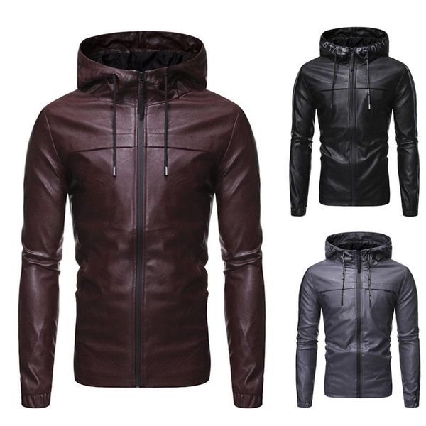 men's fur & faux hooded black leather jacket men slim fit motorcycle biker jackets mens spring autumn zip up hoodie fashion clothing
men's fur & faux hooded black leather jacket men slim fit motorcycle biker jackets mens spring autumn zip up hoodie fashion clothing