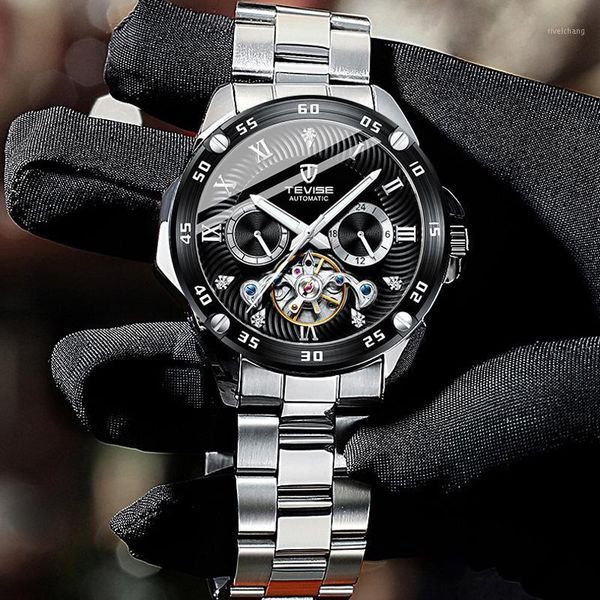 wristwatches fashion luxury tourbillon watch silver black wrist mens clocks male waterproof automatic mechanical watches relogio, Slivery;brown
wristwatches fashion luxury tourbillon watch silver black wrist mens clocks male waterproof automatic mechanical watches relogio, Slivery;brown