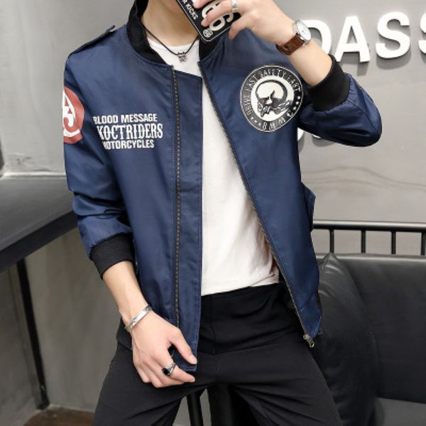 designer thick jackets windbreaker embroidery baseball thin army green motorcycle outerwear fashion trend men casual jacket, Black;brown
designer thick jackets windbreaker embroidery baseball thin army green motorcycle outerwear fashion trend men casual jacket, Black;brown