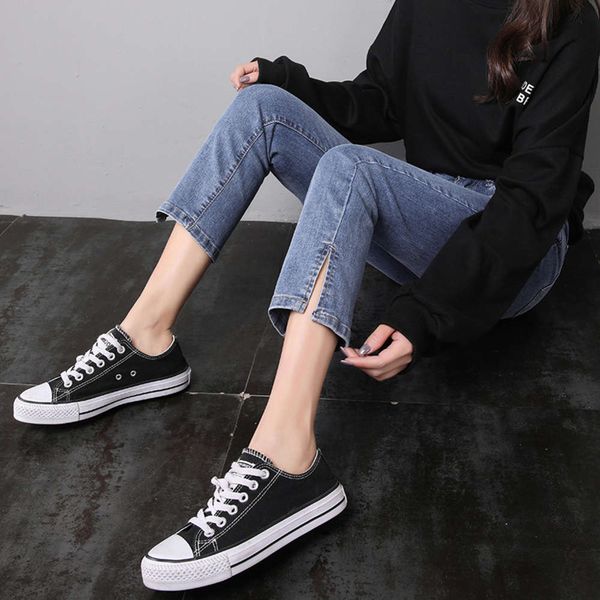 hip hop 2021 high straight new spring jeans waist slim women's cropped black pipe pants k, Blue
hip hop 2021 high straight new spring jeans waist slim women's cropped black pipe pants k, Blue